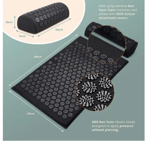 Acupressure Mat And Pillow Set